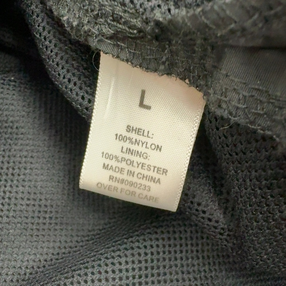 Playboy x PacSun Windbreaker Jacket Mens L Black Nylon Side Stripe Streetwear - Picture 7 of 10